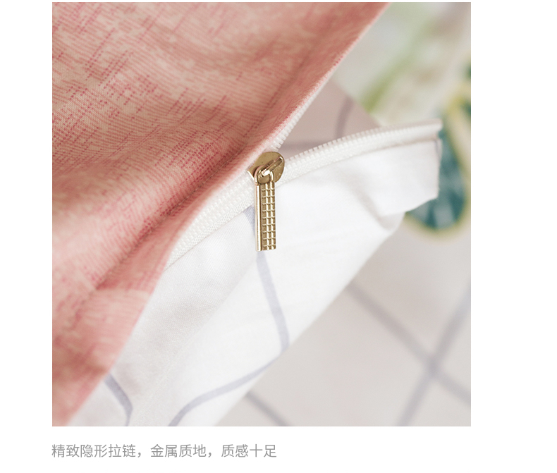 Nhỏ tươi bông denim bông trải giường ba mảnh ins 3 gió cô gái công chúa gió ròng chăn tim đỏ - Bộ đồ giường bốn mảnh mua chăn ga gối đệm