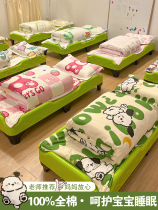 Pure cotton kindergarten quilt three-piece set childrens quilt six-piece set baby nap into kindergarten crib bedding