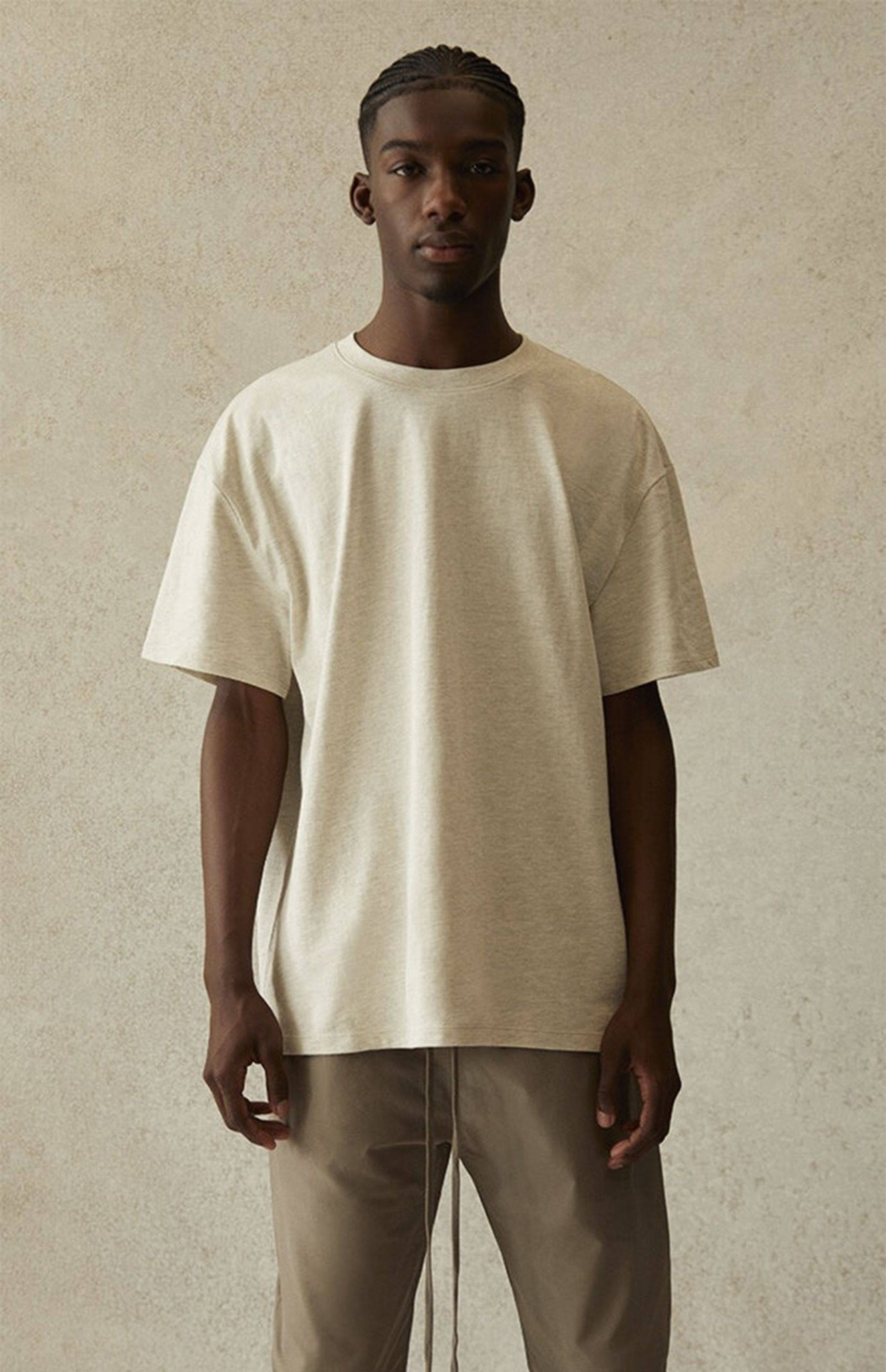 Имеется в наличии высококачественный товар Fear of God FOG Essentials 21ss за письмо logo короткий рукав Футболка мужской, essentials fog fear of god 