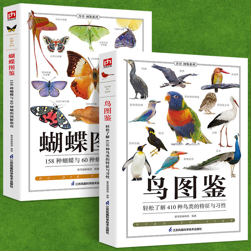 鳥のイラスト2枚＋蝶のイラスト、世界の鳥の行動、動物科学のイラスト、希少な森林や草原の野鳥の形態、世界の蝶のリストのイラスト、蝶の種のイラスト、学生向け動物百科事典、本物の本を読むための人気の科学