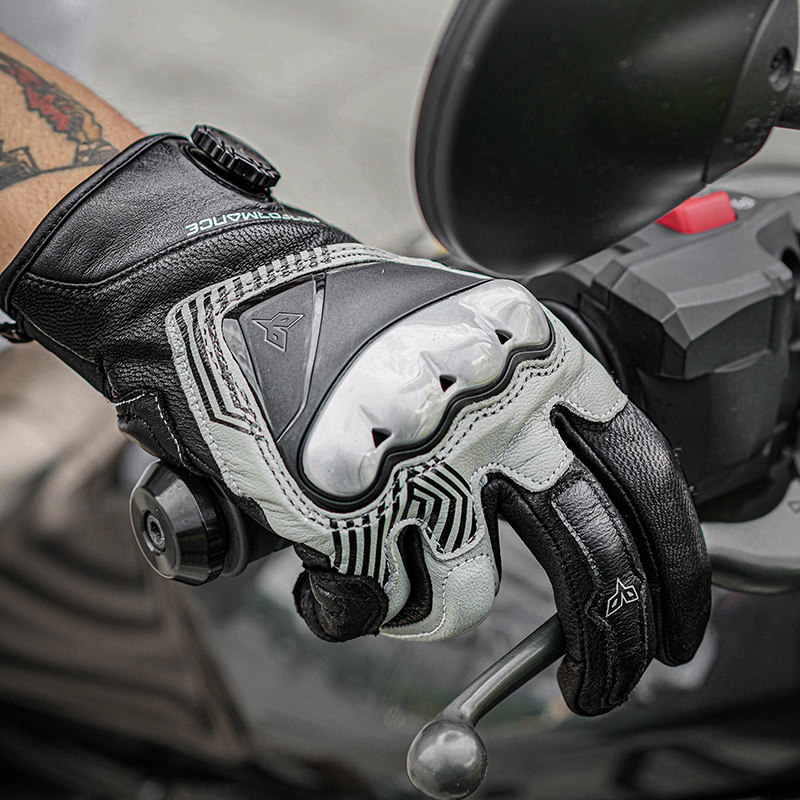 Duhan A8 Riding Gloves High Strength TPU Protective Genders Four-season Breathable Goat Leather Anti-Fall Motorcycle Gloves Wind-Taobao