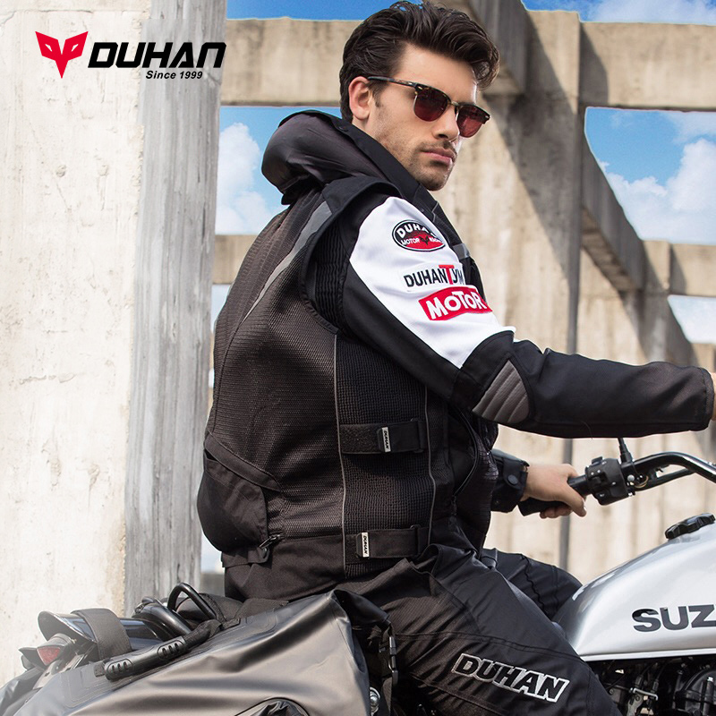 Duhan Motorcycle Airbag Vest Racing Protective Gear Motorcycle Clothing Off-Road Rally Anti-Collision Airbag Clothing for All Seasons