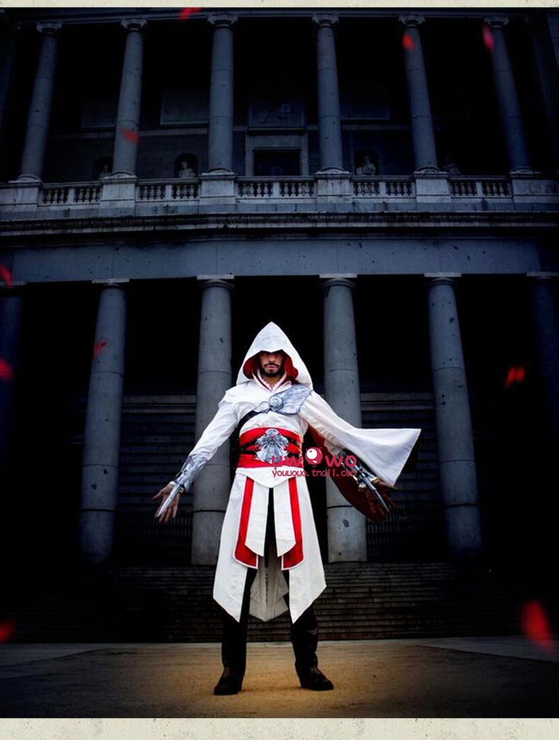 Tại chỗ [Uwowo] Assassin trò chơi cos Ezio Assassin 1 thế hệ Altai của tín ngưỡng cosplay nam quần áo cosplay lolita