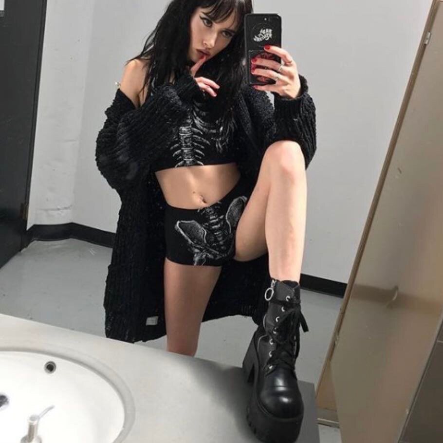 (Domestic spot) current mood straps thick heel platform muffin zipper ankle boots