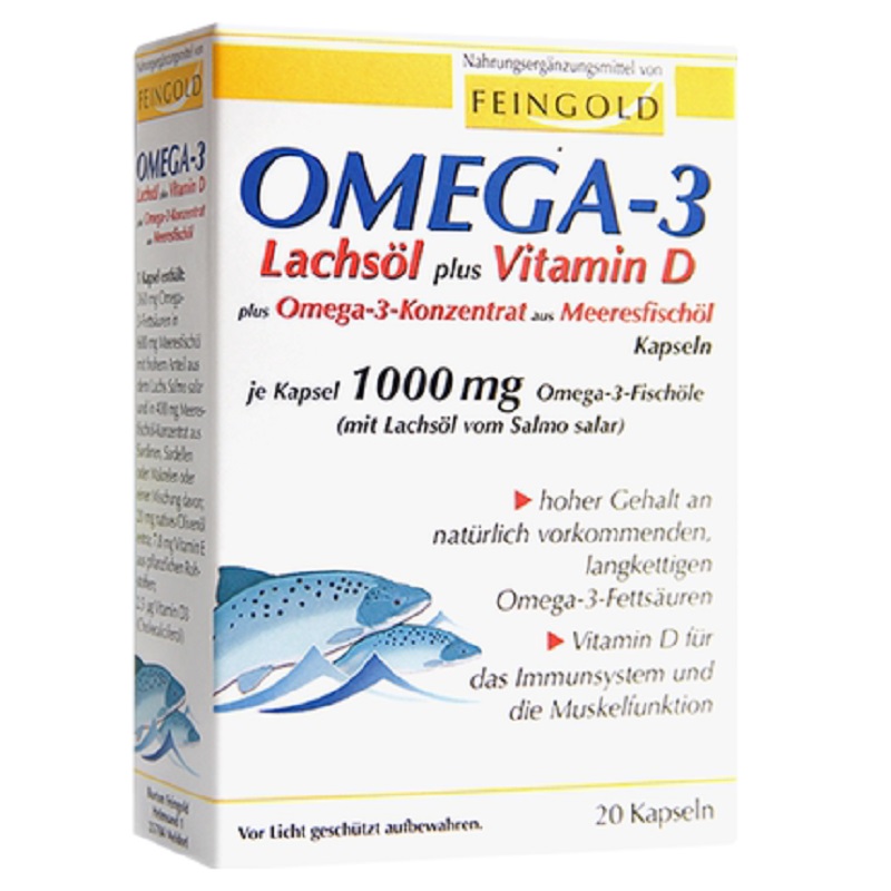 【德国原装】Feingold深海鱼鱼油omega3软胶囊dha欧米伽茄3中老年