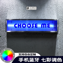 Light Box Advertising Sign LED Acrylic RGB Variable Color Milk Tea Shop Door Head Display Cards Custom Bluetooth Light Change