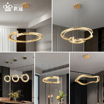 World Crown Light Extravagant Living Room Main Chandelier Modern Minimalist Atmospheric Water Crystal Light Dining Room BENCH BEDROOM NORDIC LED LAMPS