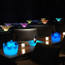 Charging mobile network Red bar Champagne ice bucket KTV wine tray Hotel wine rack luminous fruit plate Entertainment wine fruit basket