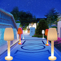 Promotion modern remote control indoor lighting Waterproof luminous furniture mall Chen outdoor garden floor-to-ceiling decorative landscape lamp