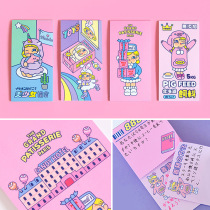 milkjoy Bang Bang note book Harajuku wind girl heart pocket This cute portable tearable word notepad