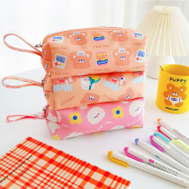 South Korea high-value large-capacity cloth pencils cute niche original female students Japanese ins style stationery pencil case