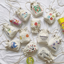 Japanese fresh student versatile canvas small messenger bag bag mini literary cute forest single shoulder bag for women