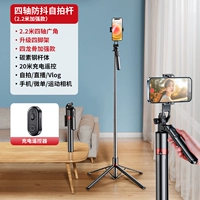 2,2 метра [Четырёхосная напольная модель] Суперстабильная четвероногие + защита от тряски из углеродистой стали + вращение на 360° + многофункциональный пульт дистанционного управления