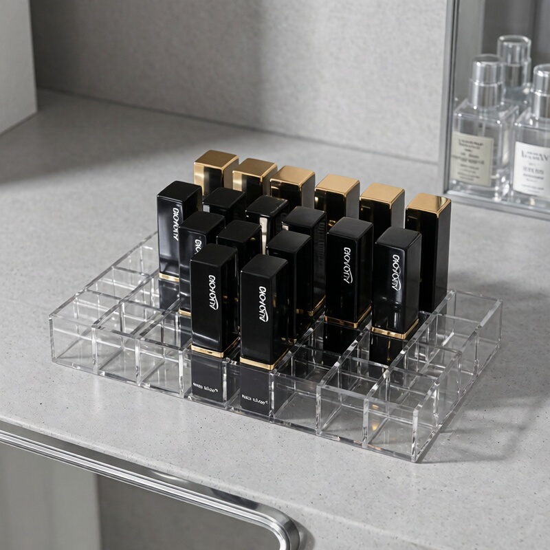 Acrylic Lipstick Plaid Plate Lip Glaze Lipstick Lip Gloss Transparent Storage Box Nail Polish Cosmetics Drawer Display Rack Acrylic Lipstick Plaid Plate Lip Glaze Lipstick Lip Gloss Transparent Storage Box Nail Polish Cosmetics Drawer Display Rack