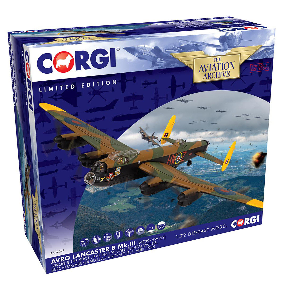 CORGI paparazzi 1 72 AA32627 Avro Lancaster B MKIII Lancaster finished model 
