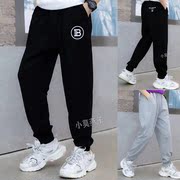 Ít Mo Swallow mens và womens lớn trẻ em quần 2020 mùa hè bông mới loose-fitting thoải mái chân bó mỏng quần chín điểm.