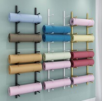 Large Capacity Yoga Mat Containing Shelf Finishing Racks Multilayer Yoga Gallery Gym Gym Foam Upper Wall Finishing Placement Shelf