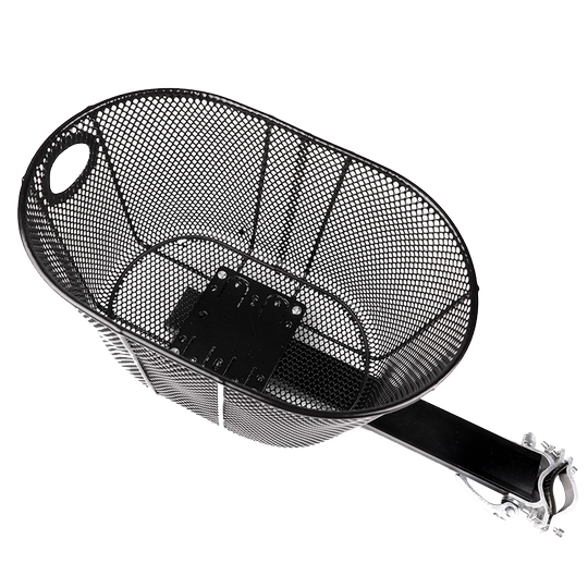 Складная корзина для домашних животных на передней раме для хранения велосипедов, синяя