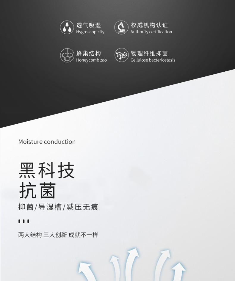 顶瓜瓜  男士石墨烯抗菌平角内裤 3条 图6