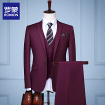 Suit suit mens professional best man Korean version of the groom wedding coat Formal slim business casual small suit man