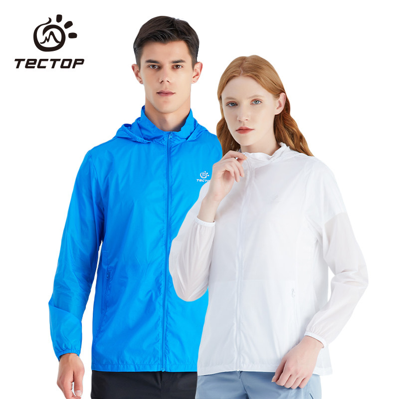 Exploration outdoor sun protection clothing skin clothing men and women light waterproof breathable can be stored sun protection clothing couple anti-snoring clothing