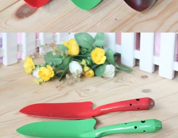 Dụng cụ làm vườn Xẻng gia đình Dụng cụ trồng trọt K1130 Bạc trắng Xẻng xanh - Nguồn cung cấp vườn dụng cụ làm cỏ