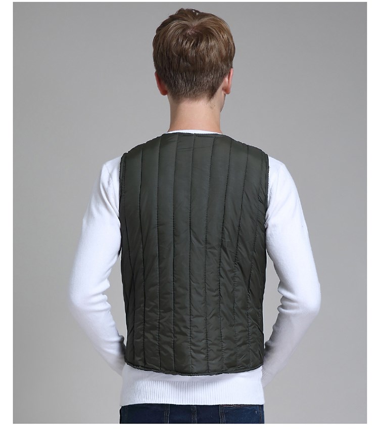 Áo vest nam cotton mỏng lót mùa thu và mùa đông Người mẫu cotton trung và già các loại áo ba lỗ nam