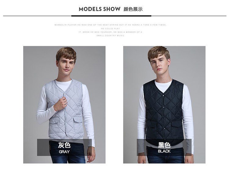 2018 xuống áo vest nam kẻ sọc mùa thu đông cộng với nhung dày ấm áp áo vest cotton phiên bản cashmere của Hàn Quốc các loại áo ba lỗ nam