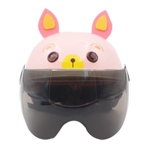 3C certified childrens helmet girl electric car winter battery motorcycle safety helmet kid cute half armor boy