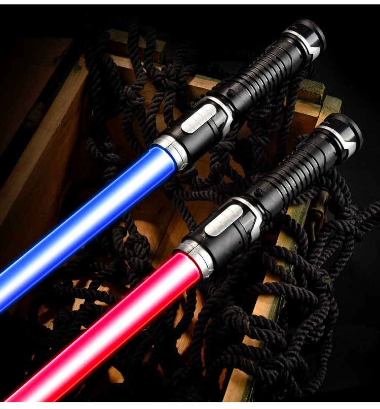 Игрушка с освещением 正版星球大战红蓝激光剑可伸缩男孩儿童道具玩具闪光荧光剑激光剑