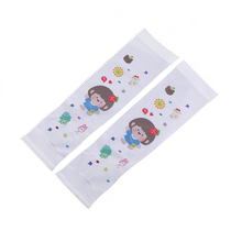 Summer childrens ice sleeve sun protection cartoon cute arm sleeves for boys and girls baby cool breathable ice silk sleeves
