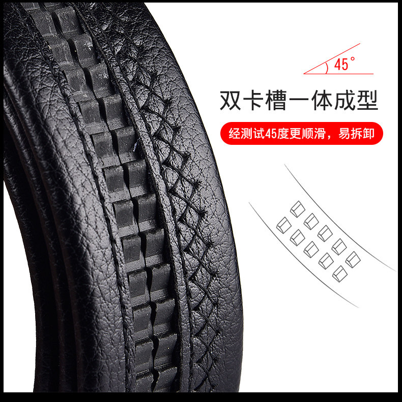 Ремень, кожаная повязка на голову, пряжка, из натуральной кожи 