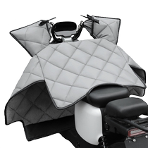 Autumn and winter new electric vehicle windshield waterproof autumn and winter plus velvet cotton thickened winter windproof PU sheepskin windshield