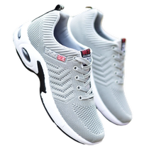 Mens Shoes 2024 Summer Non-slip Breathable Mesh Soft Sole Sports Shoes Running Wear-Resistant Casual Shoes Large Size Trendy Single Shoes