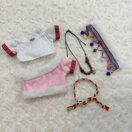 20cm厘米棉花娃娃衣服现货洛丽塔白菜价夏季裙子可爱玩偶女生礼物