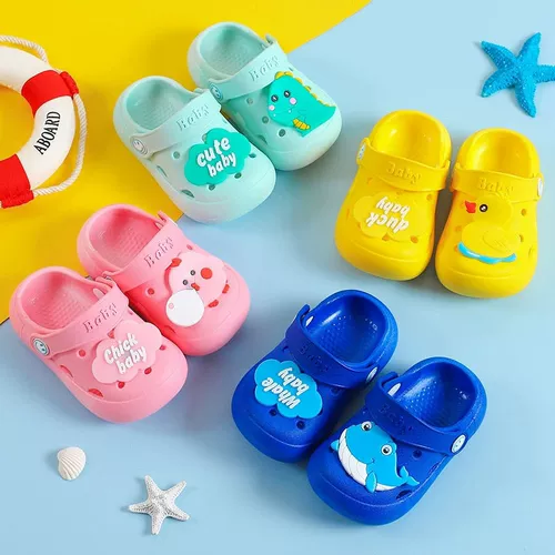 Детские тапочки для мальчиков, летние нескользящие туфли, сандалии для раннего возраста, слайдеры, мягкая подошва