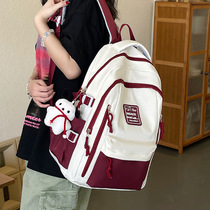 School bag girls fashion trend new large capacity high-looking Korean style junior high school student internet celebrity popular backpack for men