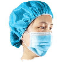 Disposable hat shower cap food hat head cover non-woven chef hat dust-proof catering mesh hat kitchen hat