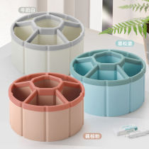 Douyin Internet celebrity pen holder 2023 new large capacity 360 degree rotating cute primary school student desktop stationery storage box