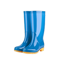 High-top rain boots for women waterproof and non-slip fashionable new mid-top rain boots adult rubber shoes for outer wear velvet short-tube water shoes