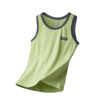 Childrens vest suit Modal boys and girls home air-conditioning clothing baby thin childrens ice silk pajamas summer