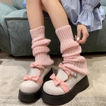 Piles of socks autumn and winter subculture knitted socks for women y2k woolen leg covers jk hot girls Japanese mid-calf long socks