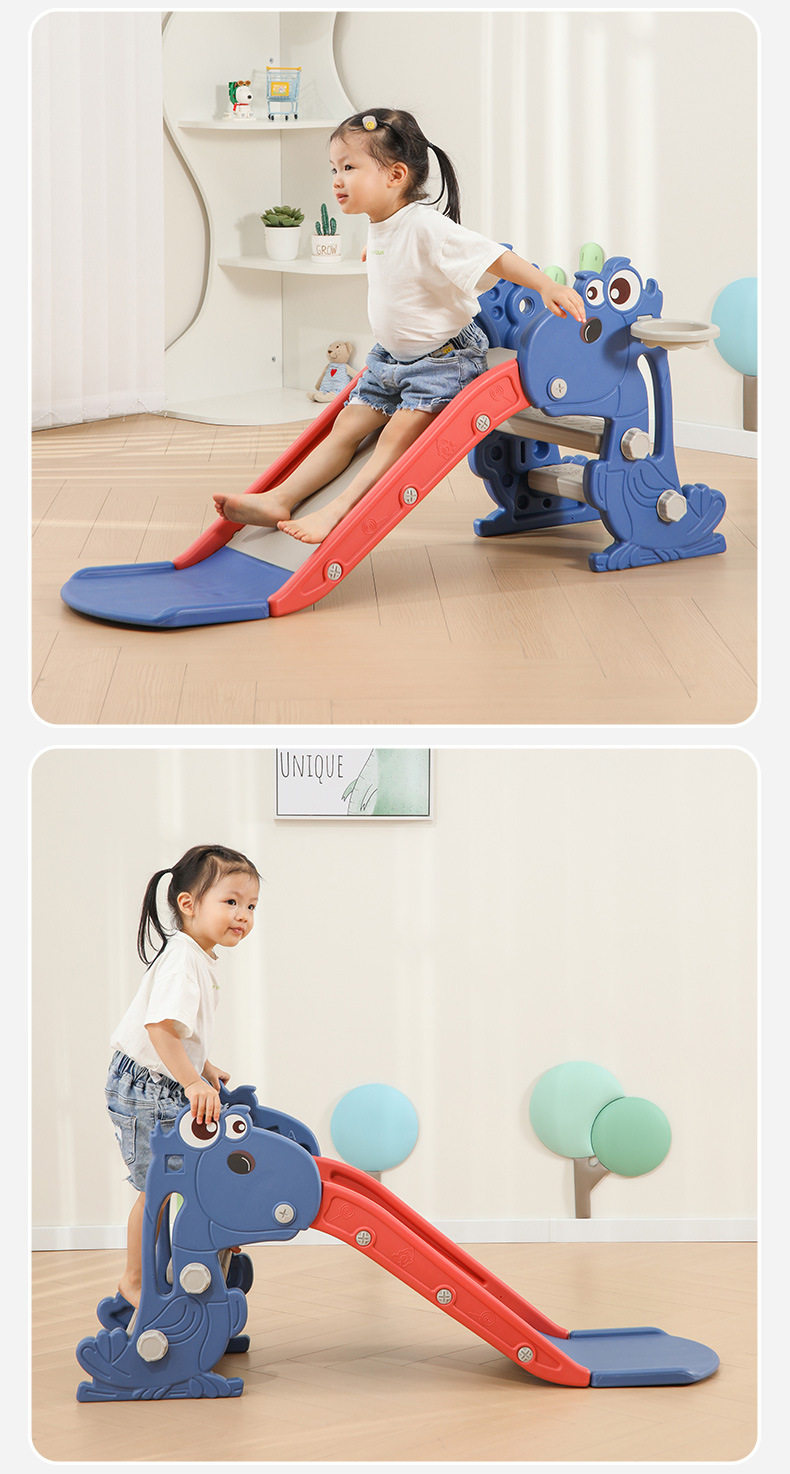 Слайд 儿童滑滑梯室内家用小型宝宝多功能滑梯折叠小孩玩具家庭游乐场 JIFANPAUL