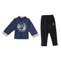 Hanfu boys Chinese style ancient costume Spring and Autumn baby ethnic suit children Tang suit ancient style Chinese culture retro performance clothes