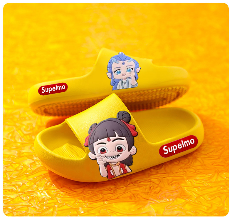 Nezha Kidsren's Slippers for Boys Summer 2026 New Anti-Slip Soft Bottom Slippers for Bathing Indoor Home Baby Boys Slippers — 13