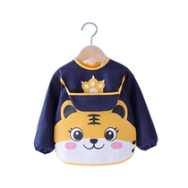 Baby eating bibs childrens waterproof and anti-dirty painting smocks boys and girls reverse dressing rice bibs autumn and winter