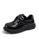 Boys' Black Leather Shoes with Soft Soles for Children's Performances, Boys' Show Shoes, Student Spring and Autumn New School Shoes, Patent Leather Dress Shoes