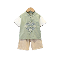 Kindergarten Hanfu Chinese traditional culture Tang suit suit Childrens Day ethnic style stage performance costume primary school student costume two-piece set