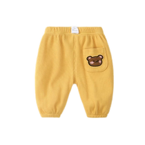 Girls 2024 New Loose Cartoon Embroidered Trousers Medium and Large Children Korean Style Sweatpants Versatile Sports Corduroy Pants