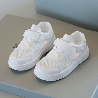 Children's White Sneakers for Boys and Girls, New 2026 Summer Breathable Sneakers for Kindergarten Performances — 3